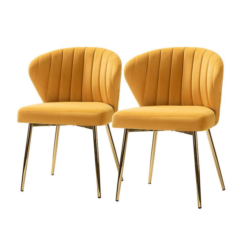 Aruna Side Chair Set - Modern Dining Chairs for Kitchen, Living Room & Office - 2-Piece Wooden Accent Chairs with Cushion - Perfect for Small Spaces, Breakfast Nook & Home Decor