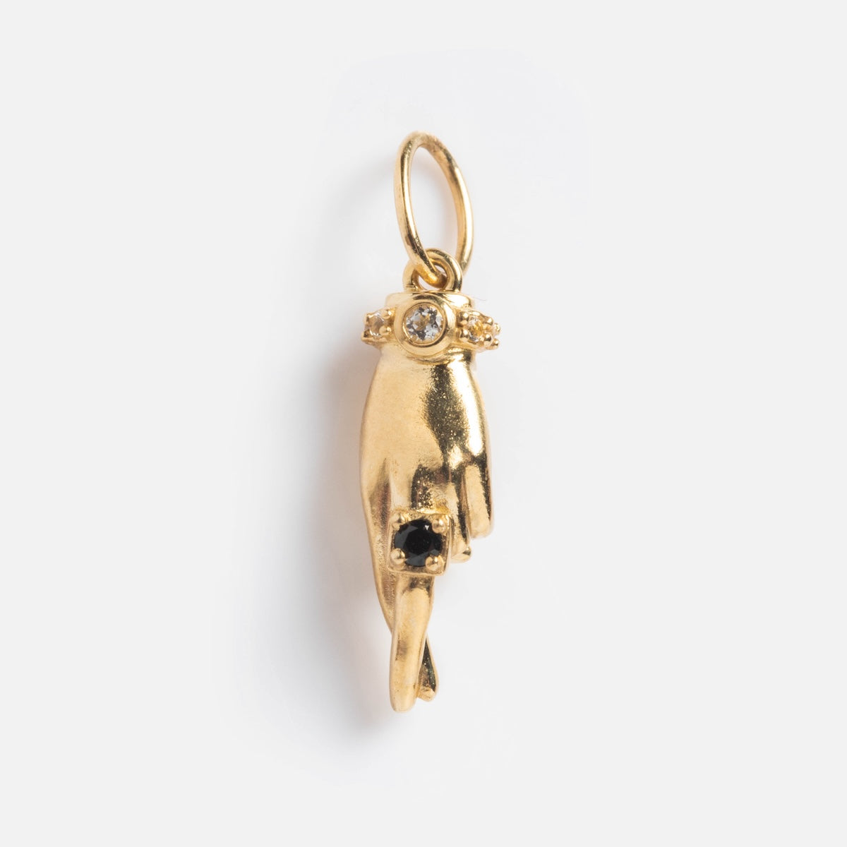 Solid Gold Body Language Charm Necklace - Elegant & Meaningful Jewelry Gift for Women - Perfect for Date Night, Anniversary & Special Occasions