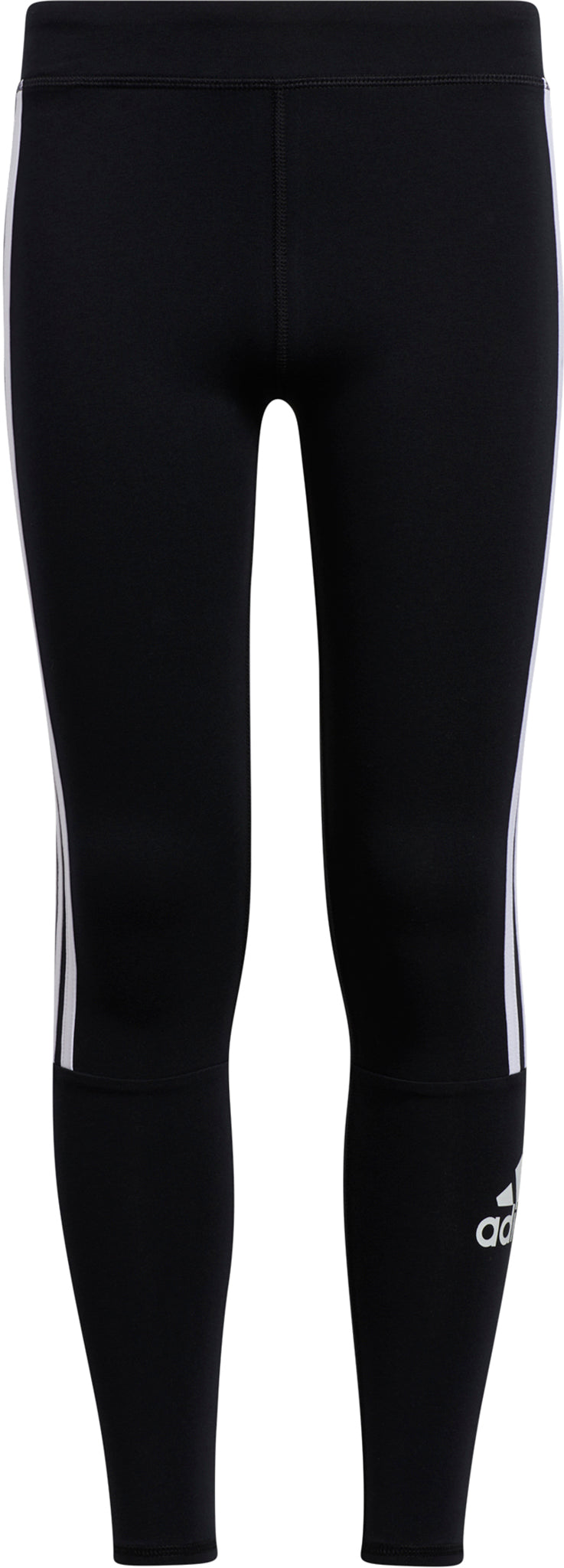3 Stripe Logo Tight Leggings for Girls - High Waist Yoga Pants with Side Stripes - Perfect for Gym, Running & Workout