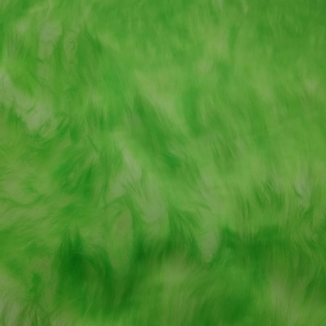 Texco Inc 5 Yards White Lime Faux Fur Fabric - Soft Fluffy Shaggy Mohair for Sewing, Costumes, Plush Toys, Apparel & Home Decor - Perfect for Christmas Gnome Beards, Miniature Crafts & DIY Projects