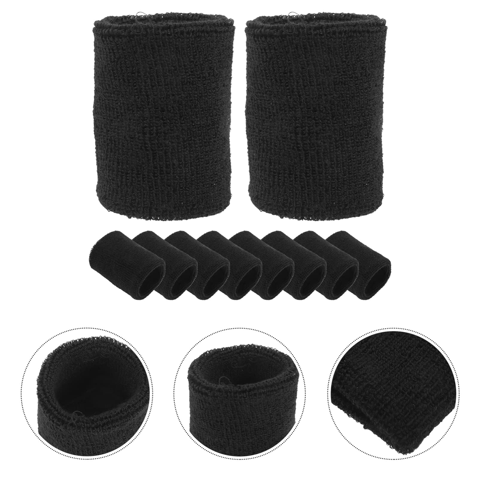 6 Pack Sweat Wristbands for Men & Women - Breathable Tennis Wristbands for Sports, Gym, Dance & Workout - Non-Slip Exercise Bands for Basketball, Running, Yoga & Fitness Activities