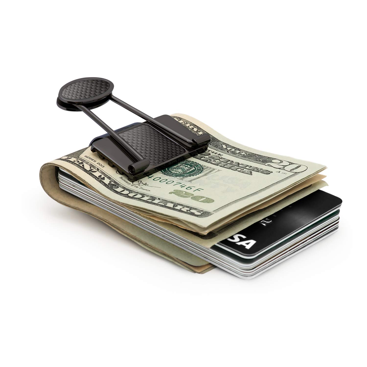 Premium Stainless Steel Money Clip for Men - Slim Minimalist Wallet & Credit Card Holder - Durable Ionic Plated Bill Binder - Perfect for Everyday Carry, Business Travel & Gifts