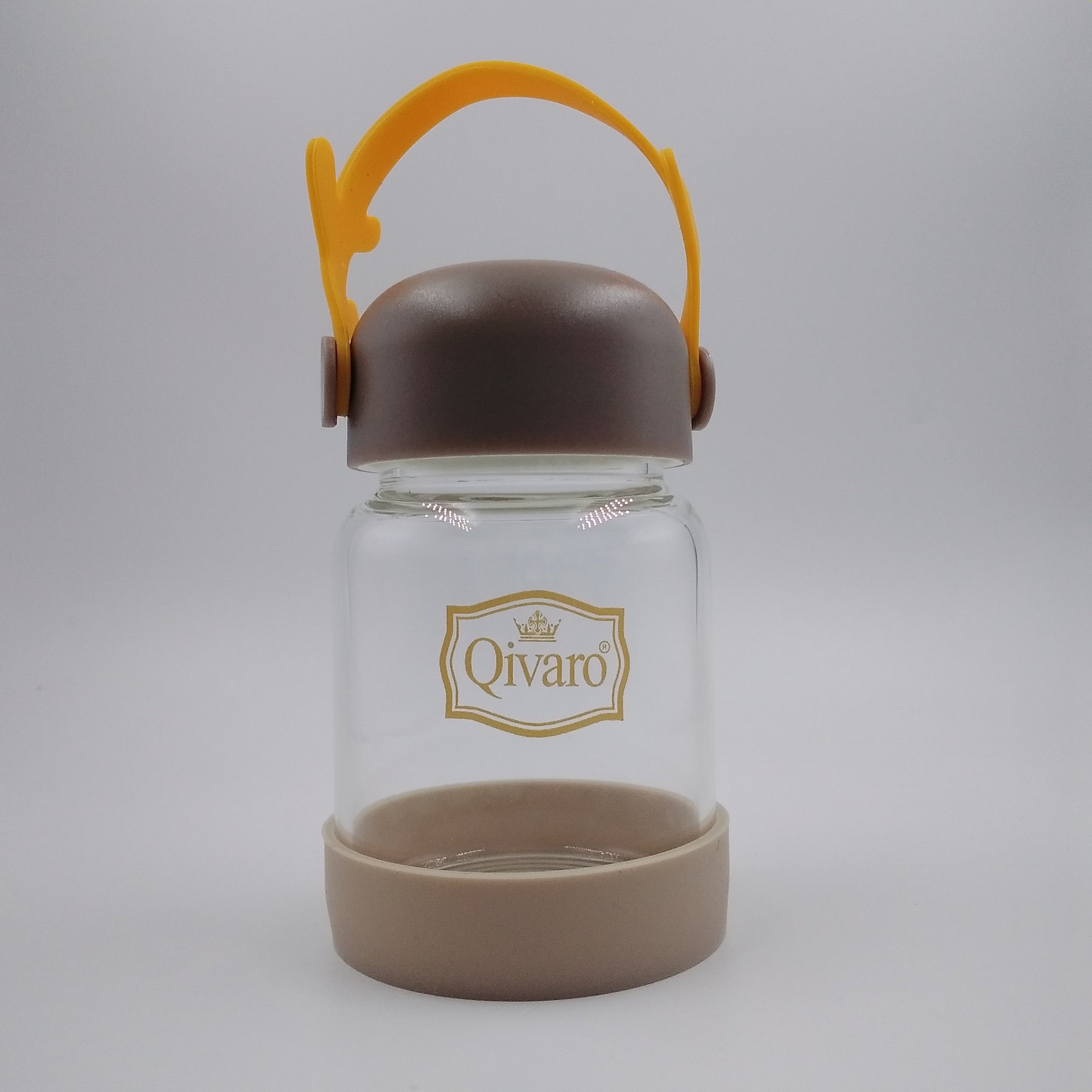 QIVARO QGS007 200ml Glass Shaker Bottle - Premium Protein Mixer for Gym, Smoothies & Meal Prep - BPA-Free Leak Proof Design