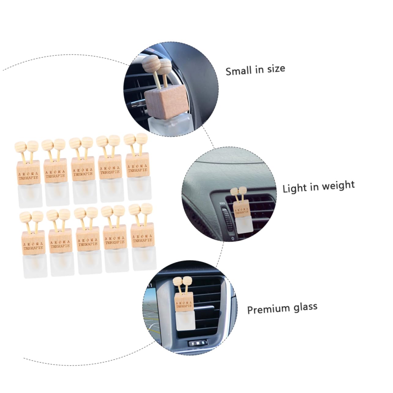 SUPVOX 30 Pack Empty Glass Bottles with Air Outlet - Refillable Perfume Bottles, Essential Oil Diffusers for Aromatherapy, Car Decor & Home Fragrance - Perfect for DIY, Gifts & Women's Aromatherapy Needs