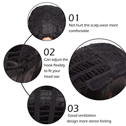 CHRONEX Full Head Men's Hair Wig - Natural Look, Comfortable & Adjustable for All Head Sizes - Perfect for Cosplay, Costume Parties & Hair Loss Solutions