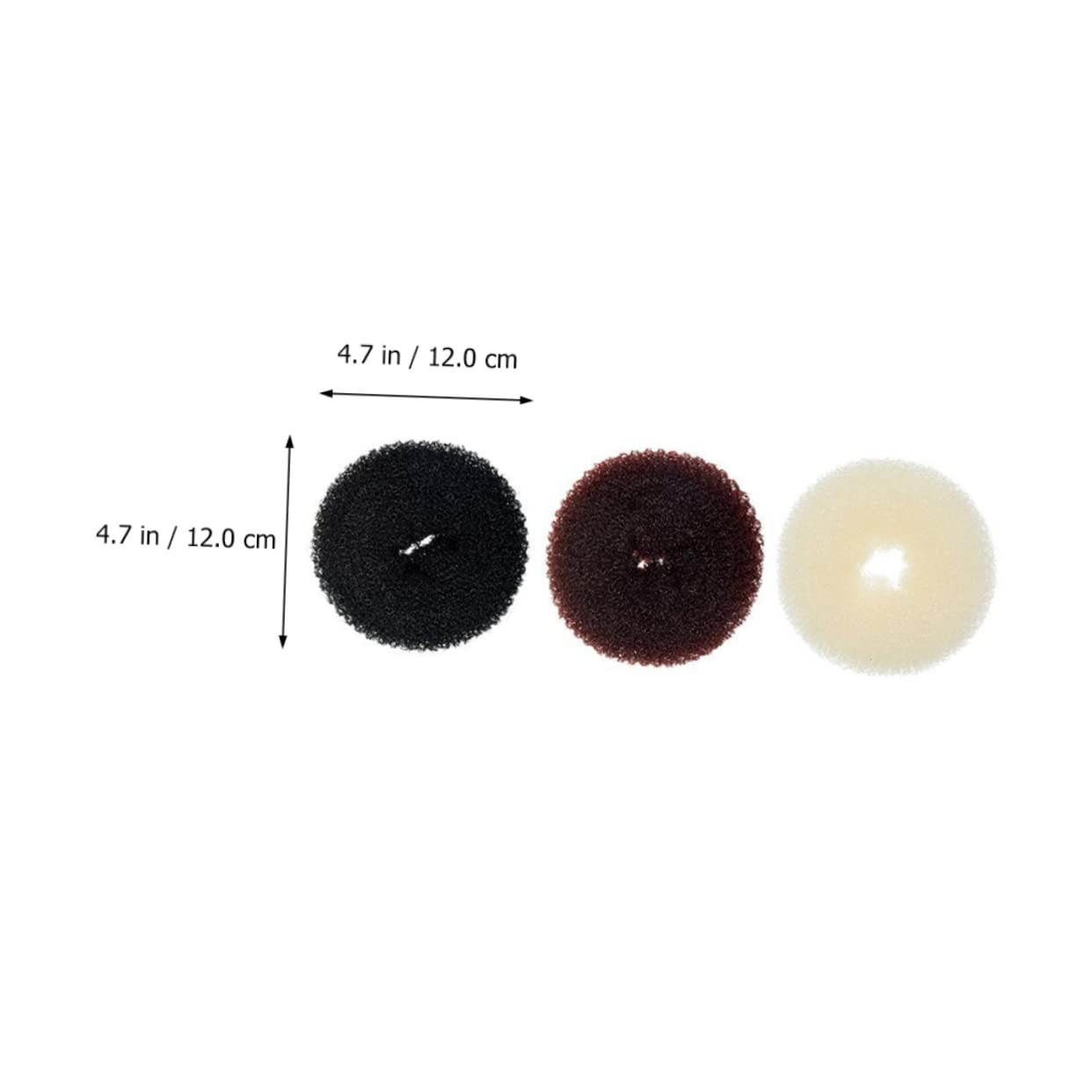 FOMIYES 12-Piece Hair Bun Maker Set for Women - Hair Donut Rings & Bun Shapers - Perfect for Updos, Ponytails & Stylish Hairstyles (Great for Weddings, Parties & Everyday Use)