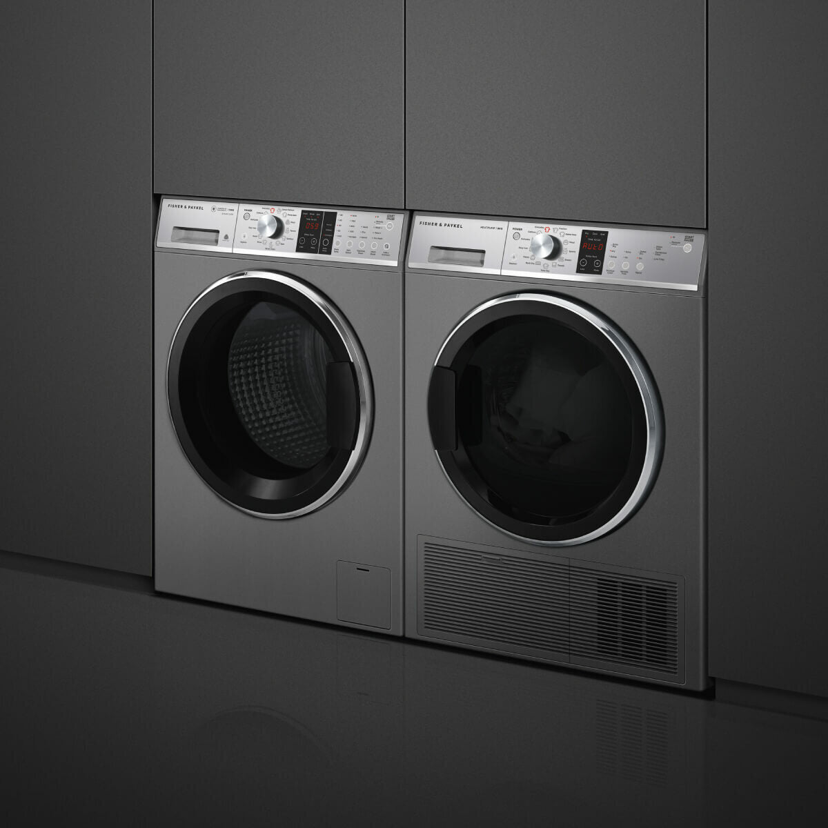 Fisher & Paykel WH1060SG1 Series 9 10kg Front Load Washer with Steam Care - Graphite | Energy Efficient, Quiet Operation for Large Families | Perfect for Laundry Rooms & Apartments