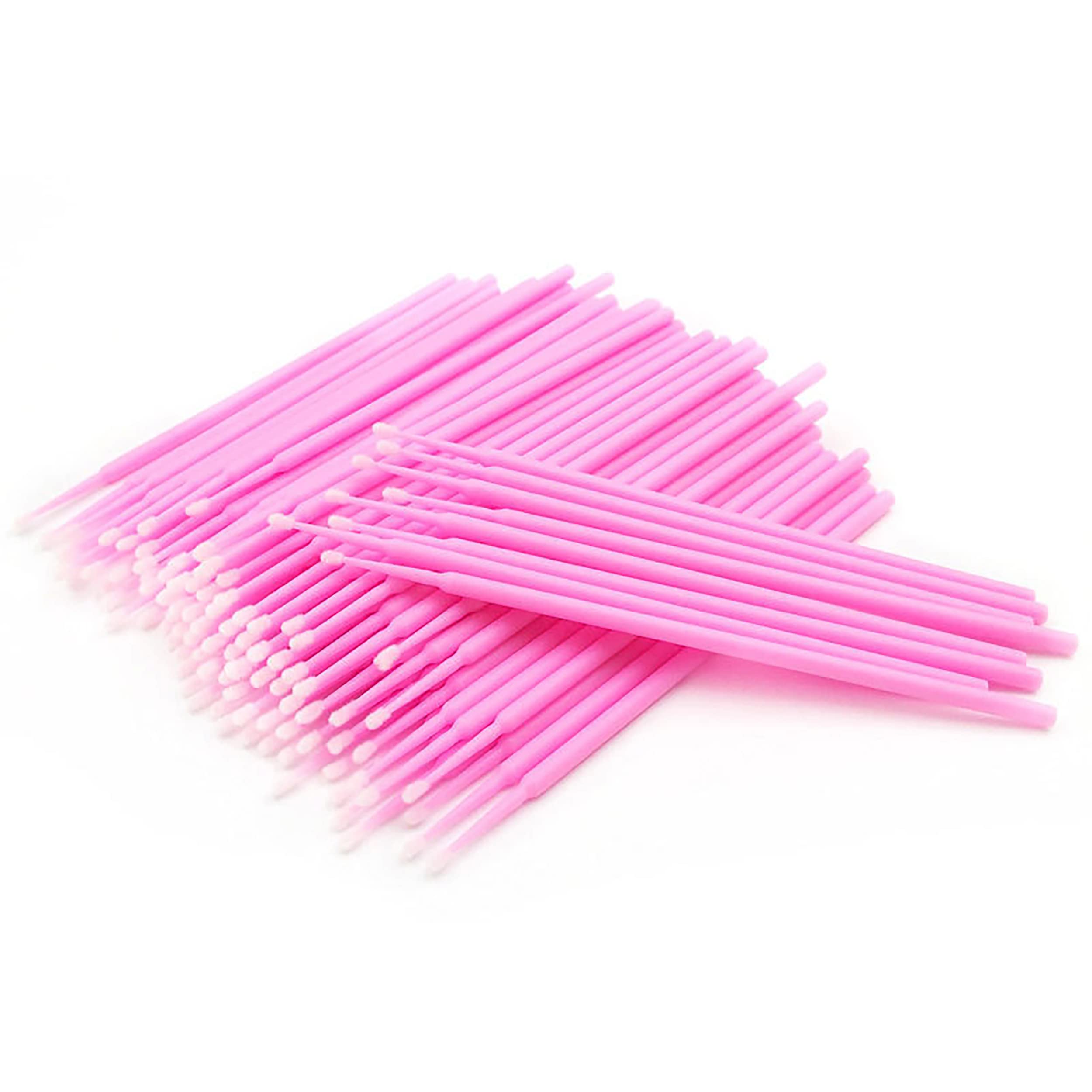 100Pcs Disposable Eyelash Applicator Brushes - Microfiber Lash Extension Tools for Professional Mascara Application & False Eyelash Glue - Perfect for Salon, Home Use & Makeup Artists