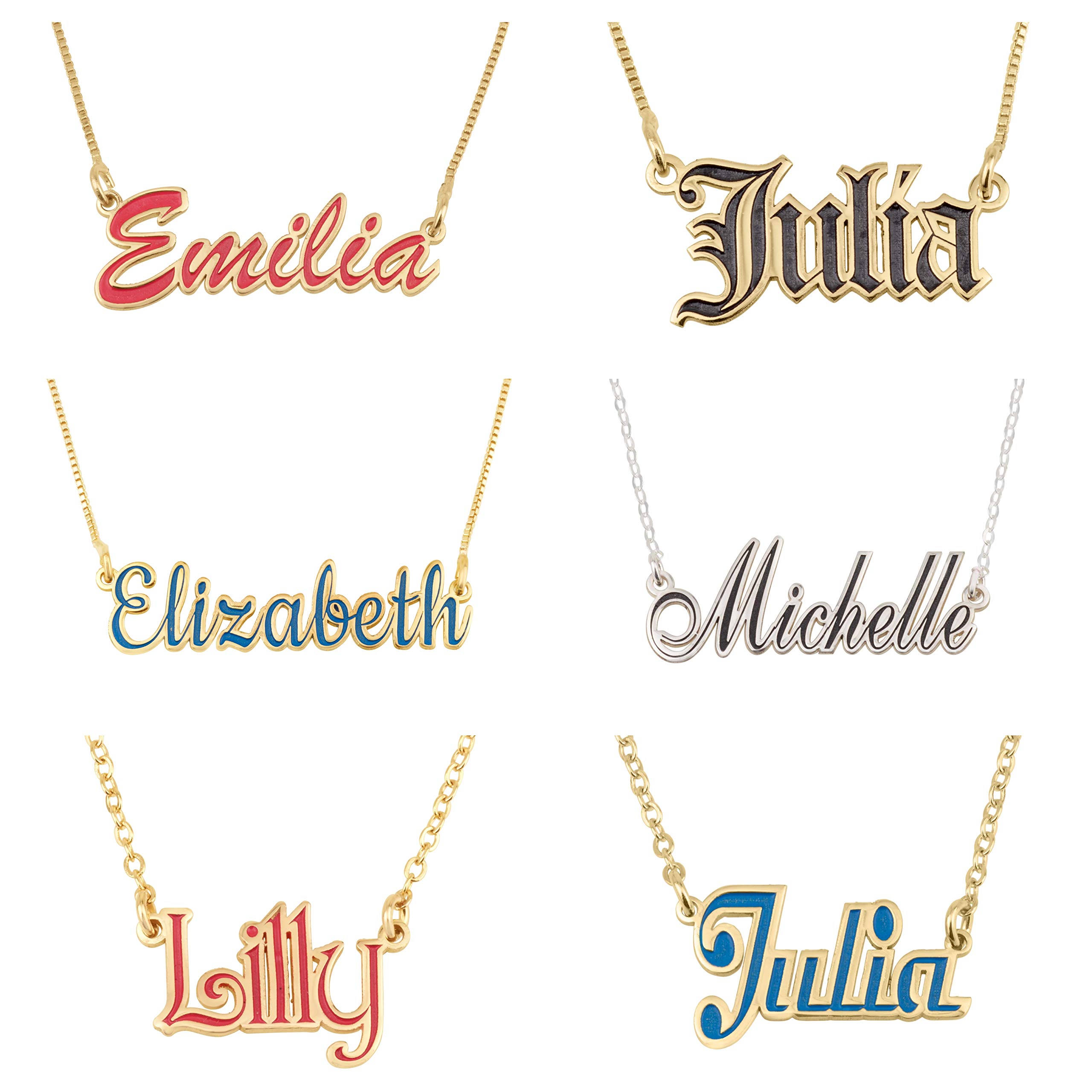 Personalized Name Necklace for Girls - Custom Sterling Silver 925 Jewelry with Up to 11 Letters - Unique Kids Birthday Gift for Daughter, Granddaughter & Niece - Perfect for Birthdays, Christmas & Special Occasions