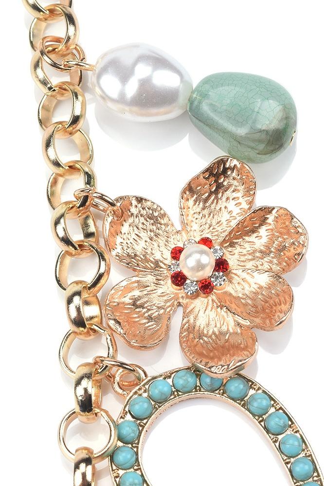 Elegant Crystal Multi-Pendant Necklace for Women - Perfect for Parties, Weddings & Special Occasions