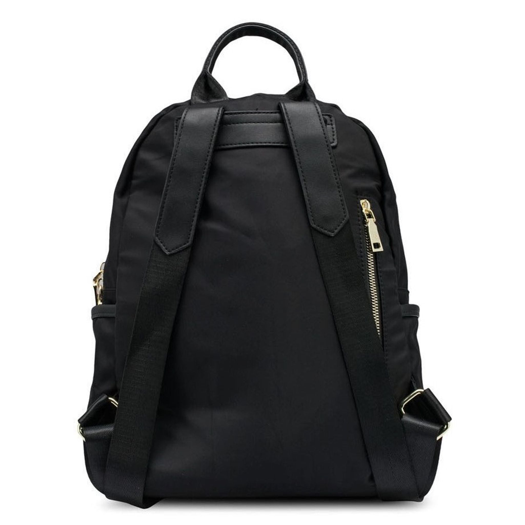 Mel&Co Water-Resistant Nylon Backpack for Men & Women - Lightweight Travel Backpack with Laptop Compartment - Perfect for School, Work, and Outdoor Adventures (Black)