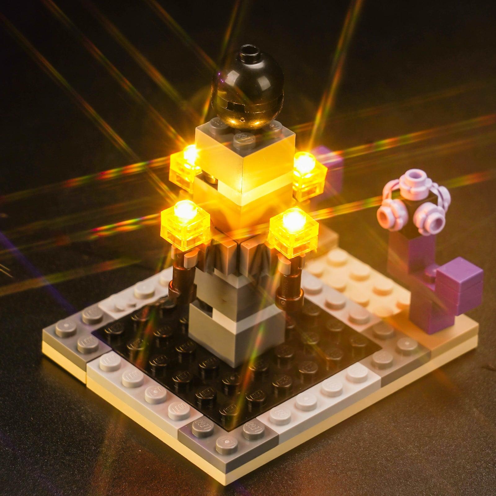Best LEGO Minecraft The Ender Dragon & End Ship Building Set 21264 Light Kit - DIY Illumination for LEGO Creations - Perfect for Night Displays & Gaming Room Decor