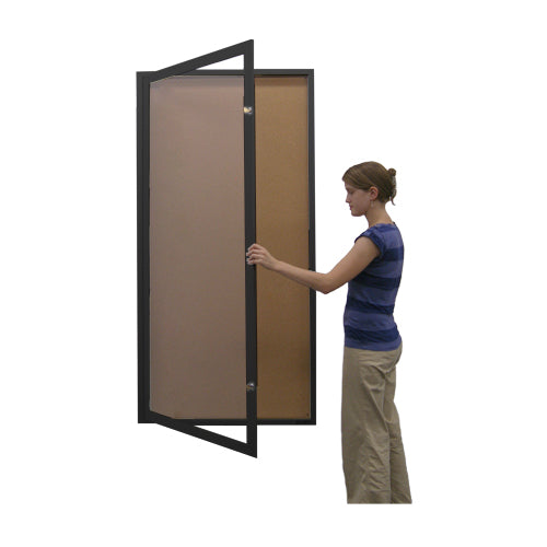 24x96 Extra Large Outdoor Enclosed Bulletin Board SwingCase - Weatherproof Single Door Message Board for Schools, Offices & Community Centers - Perfect for Announcements, Notices & Event Postings