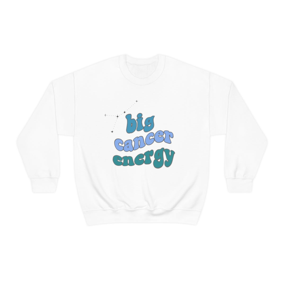 Cancer Zodiac Sweatshirt - Big Cancer Energy Hoodie for Women & Men - Perfect Gift for Astrology Lovers - Comfortable & Stylish for Daily Wear, Birthday Gifts, and Zodiac-Themed Events