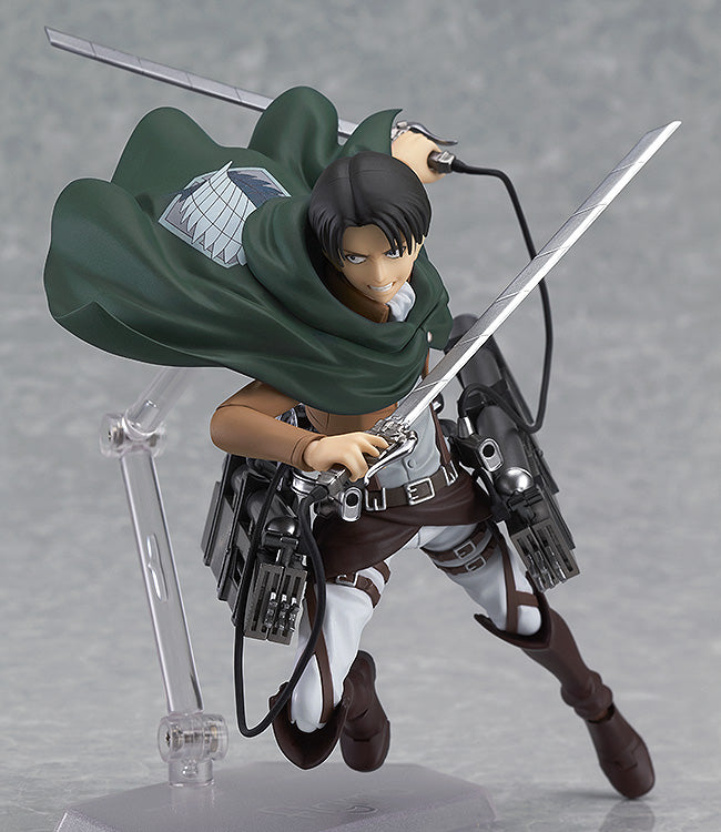 Figma #213 Levi Attack on Titan (Reissue) - Anime Action Figure Collectible for Fans & Display