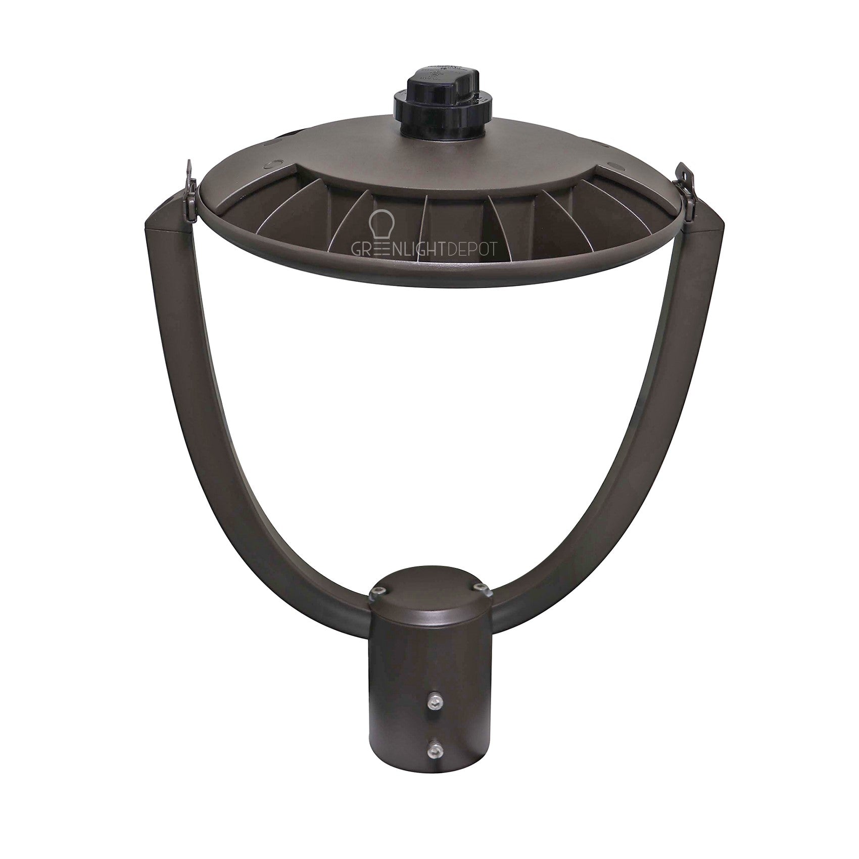 35W LED Post Top Light with Selectable Color Temperature - Bronze Finish, Shorting Cap - Perfect for Outdoor Pathway, Garden, and Patio Lighting