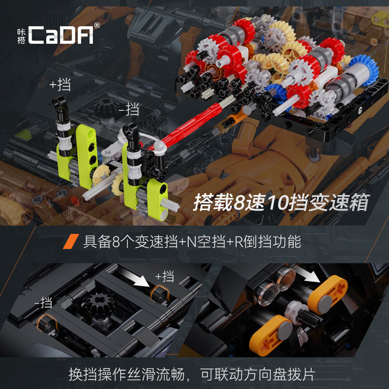 CaDA C61513 Assassin XR 1:10 Scale 3617pcs Building Blocks Set - Perfect for RC Car Enthusiasts & Model Collectors