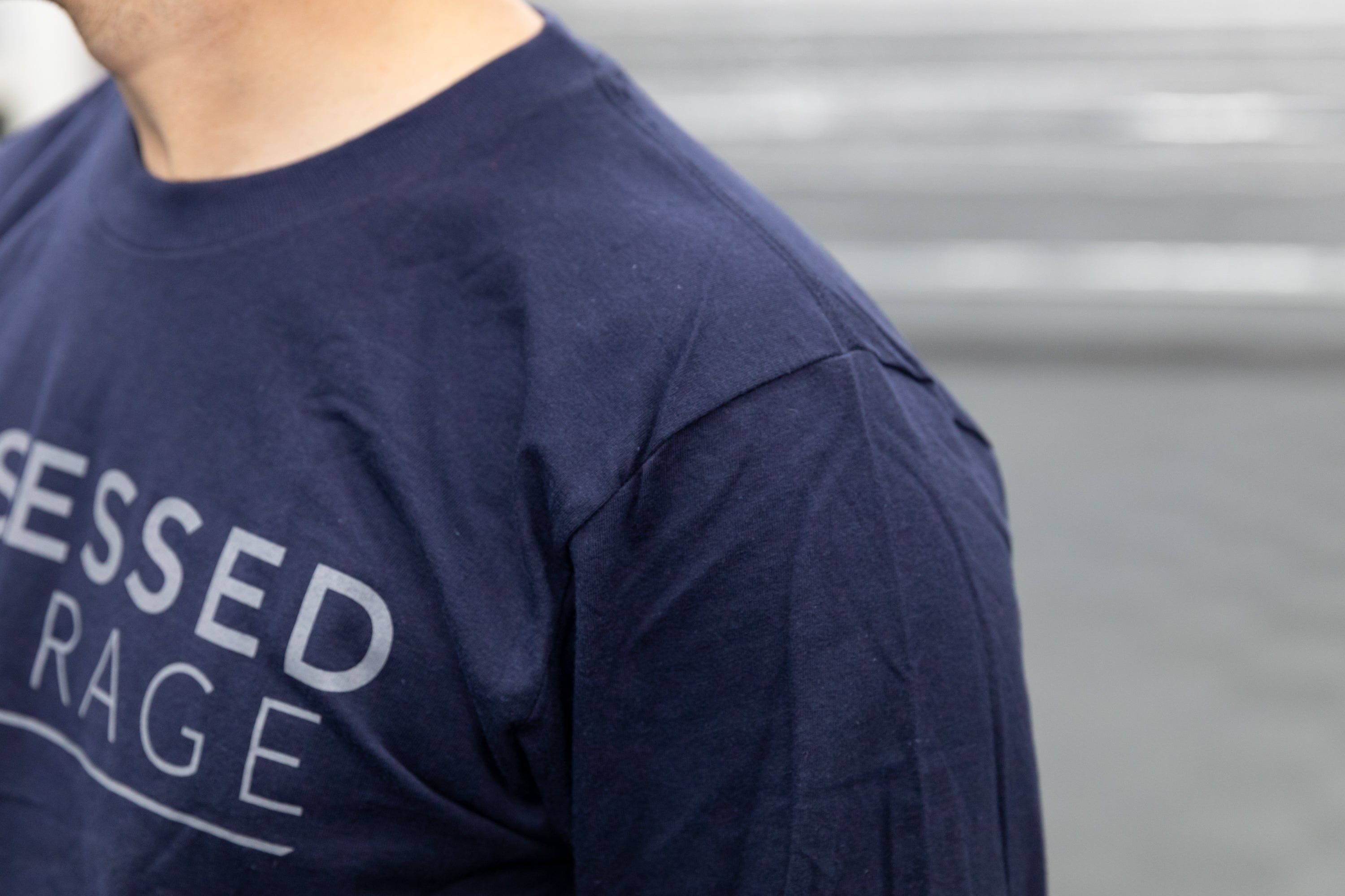 Obsessed Garage Logo Long Sleeve Shirt for Men - Premium Cotton Work Shirt for Car Enthusiasts & Mechanics - Comfortable Workshop & Casual Wear