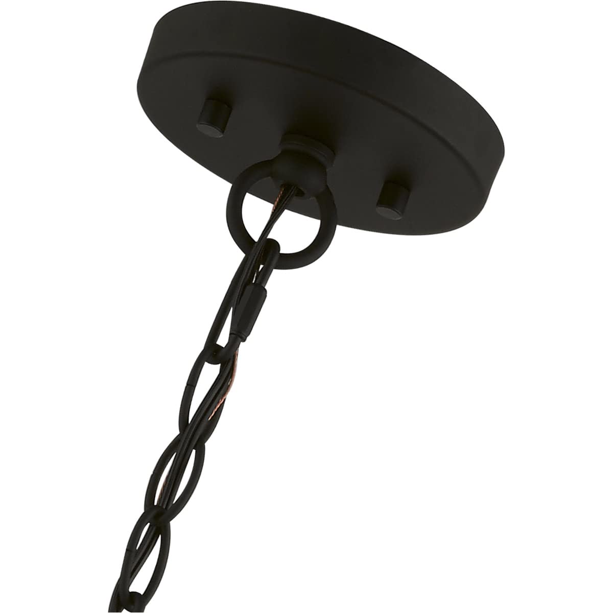 Livex Lighting 51355-04 Palma Black Pendant Chandelier - Modern Ceiling Light Fixture for Dining Room, Kitchen Island & Bedroom Decor