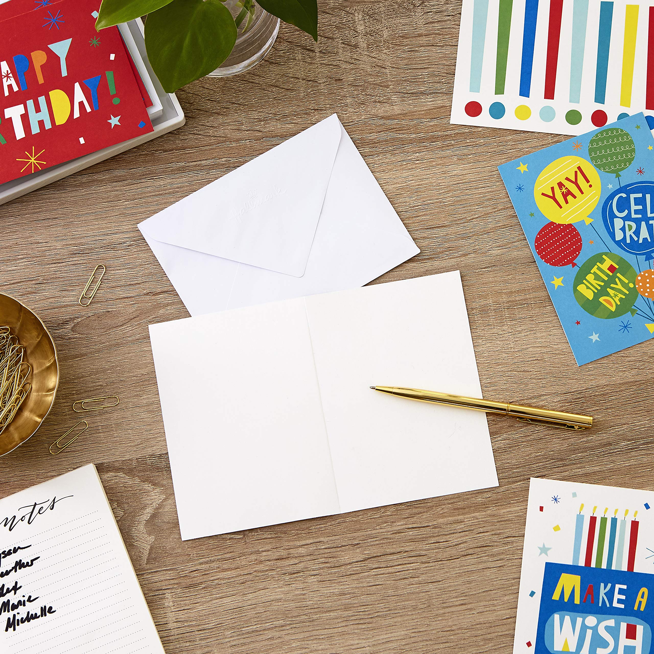 Hallmark Birthday Cards Assortment - 48 Pack with Envelopes, Make a Wish Greeting Cards for Friends & Family - Perfect for Birthdays, Anniversaries & Special Occasions