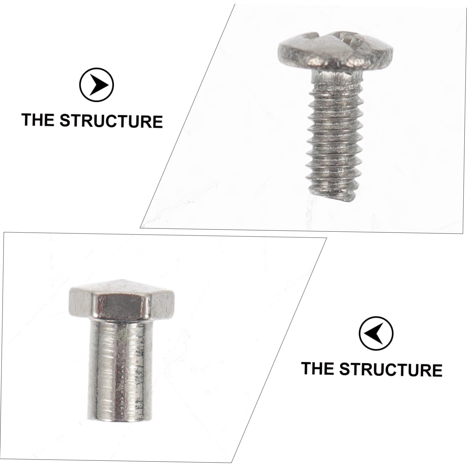 Lurrose 2 Sets Tiny Screws for Glasses Repair - Hinge Components & Replacement Parts for Eyeglass Frames - Perfect for DIY Glasses Fixing at Home or Office