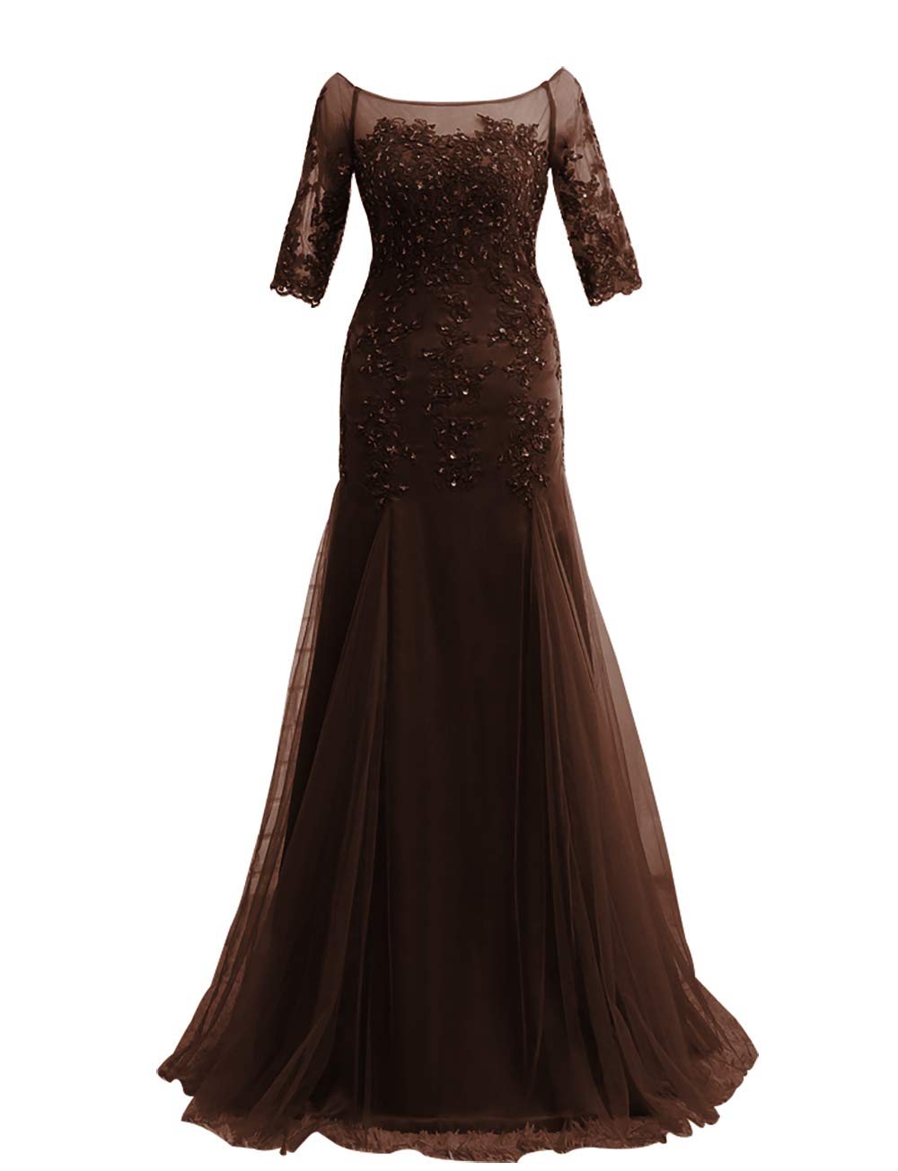 Elegant Long Sleeve Lace Mother of The Bride Dresses - Formal Evening Gowns for Wedding Guests & Special Occasions | Perfect for Weddings, Galas & Black Tie Events