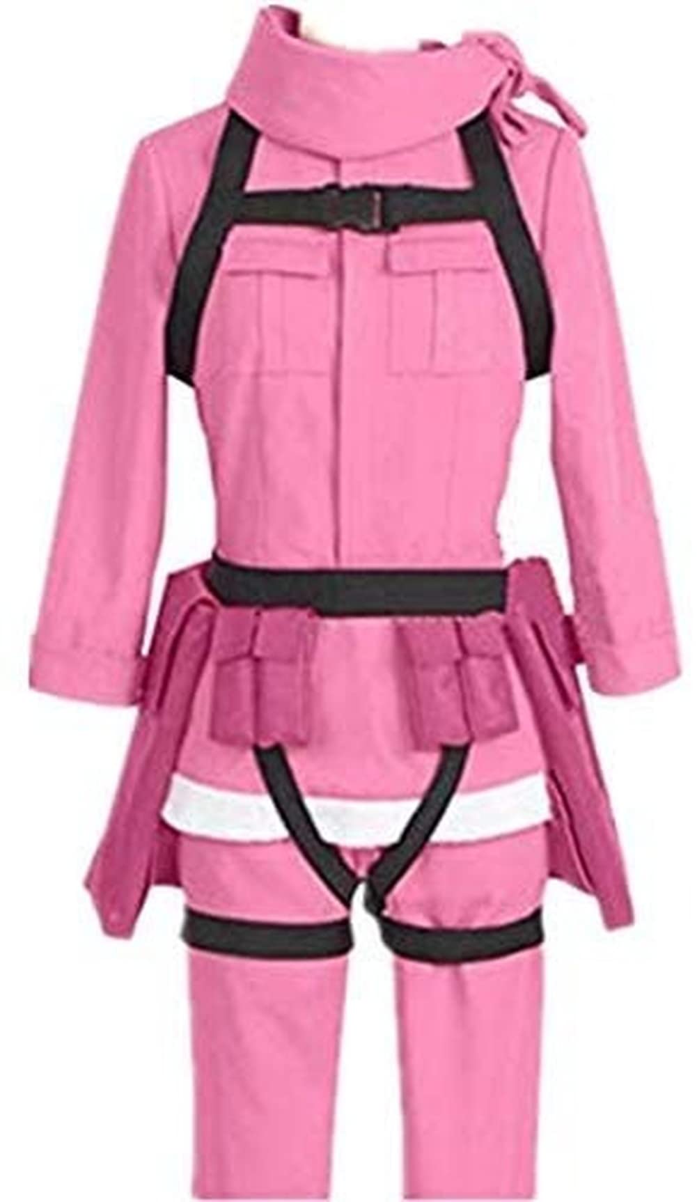 Gun Gale Online Llenn Cosplay Costume Full Set - Pink M Pink Outfit with Helmet & Accessories for Anime Conventions & Halloween