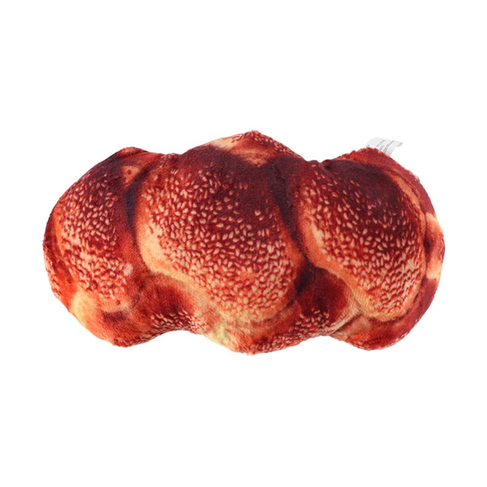 EastVita Pet Simulation Bread Dog Toys - Bite-Resistant Chew Toy with Squeaker, Interactive Squeaky Plush for Small & Medium Dogs - Perfect for Teething, Training, and Playtime at Home or Outdoors