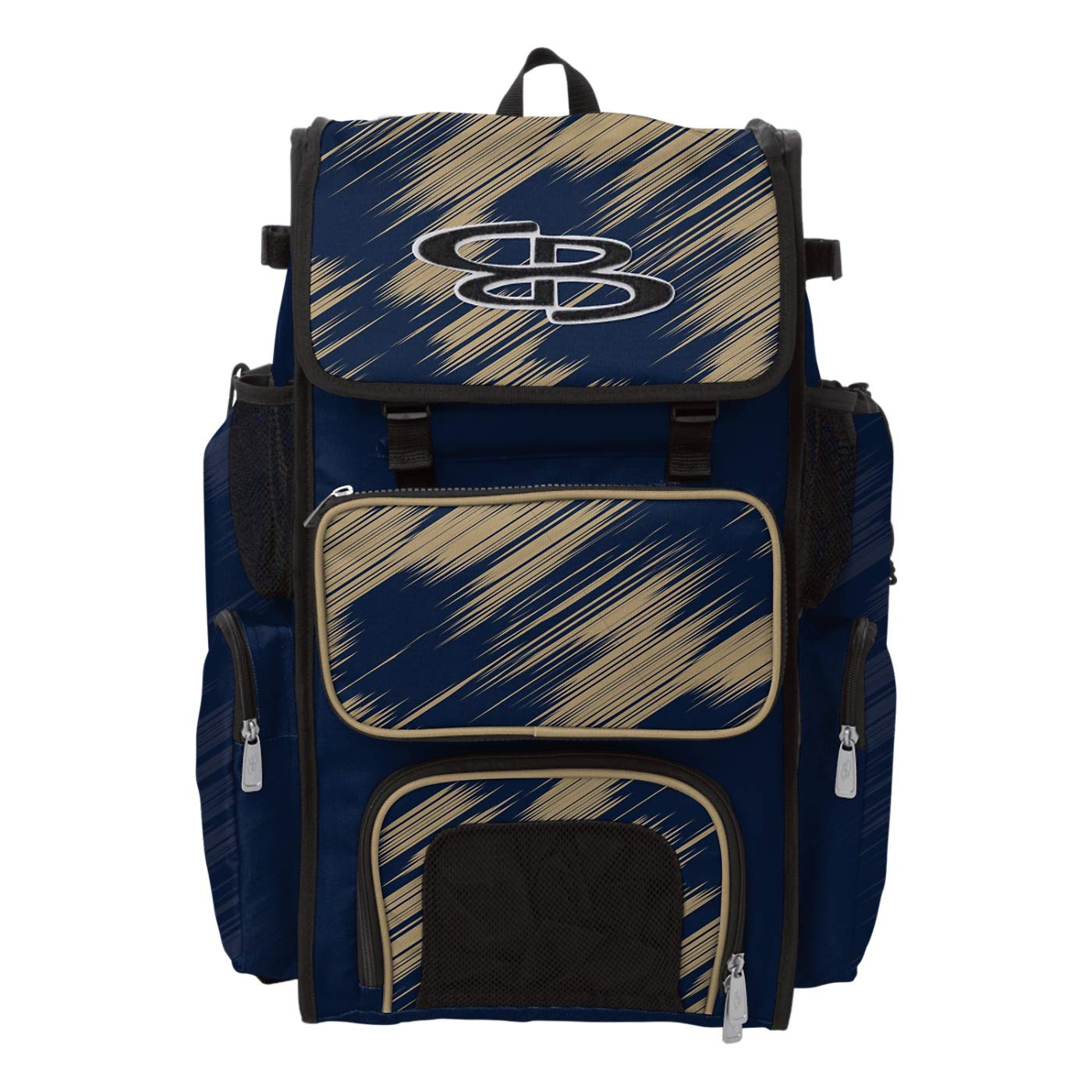 Boombah Superpack Bat Backpack - Holds 2 Baseball/Softball Bats, No Wheels, Ink Scratch Series, Multiple Colors | Perfect for Practice, Games & Travel