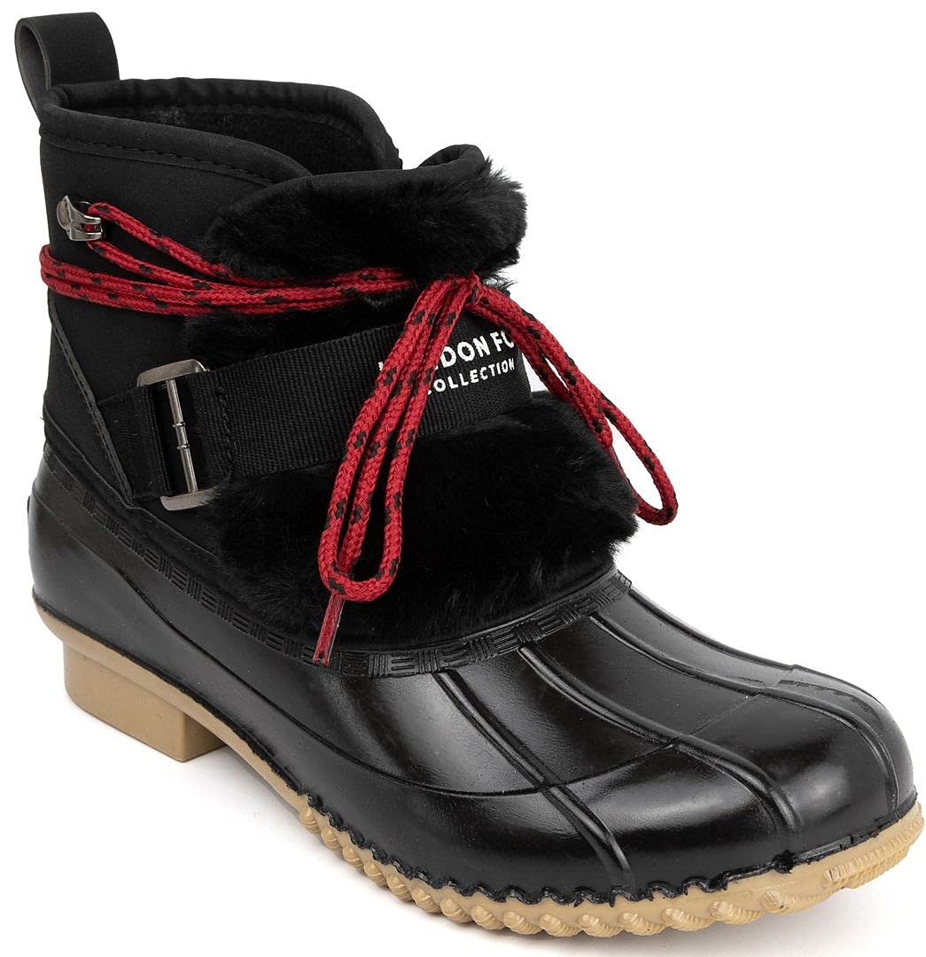 London Fog Women's Whisper Duck Boot - Waterproof Winter Snow Boots for Women, Comfortable & Warm Ankle Boots for Hiking, Walking, and Outdoor Activities