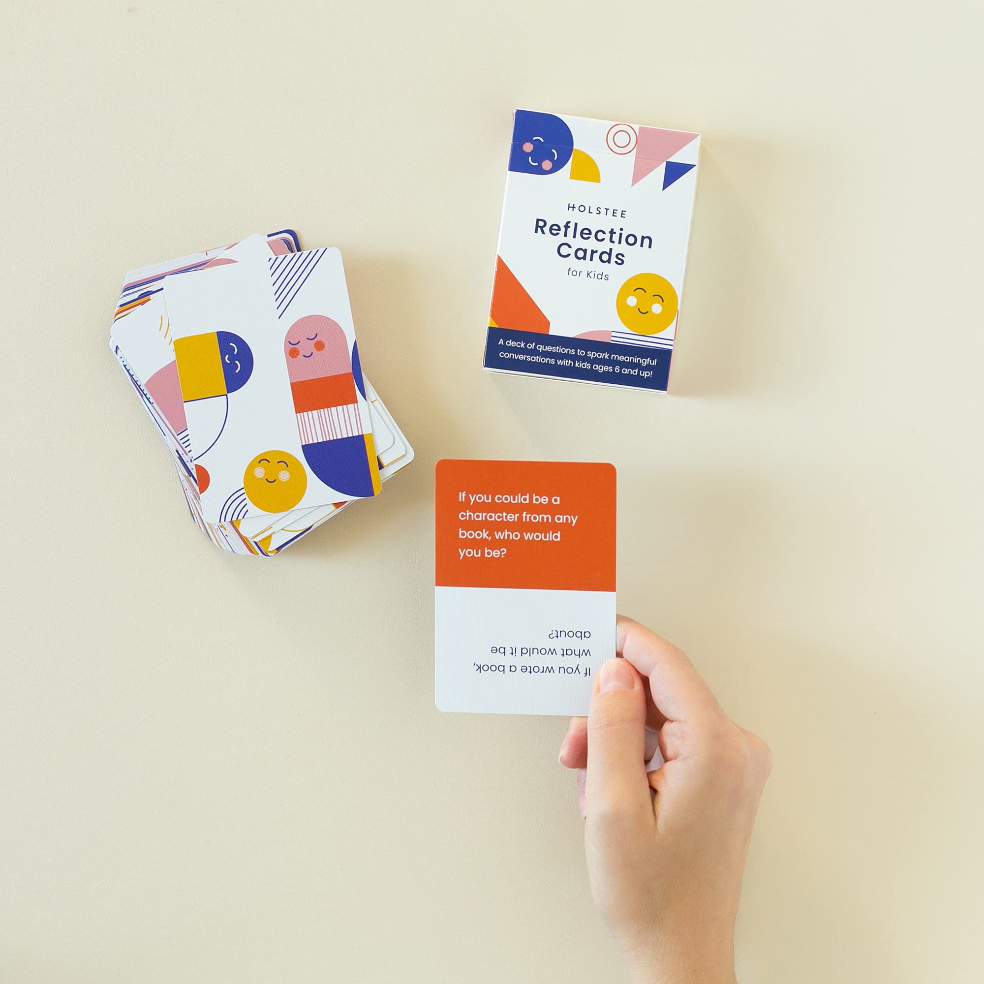 Kids Reflection Cards - 52 Thought-Provoking Question Cards for Children to Share Stories, Express Feelings & Explore Dreams | Perfect for Family Bonding, Classroom Activities & Emotional Development
