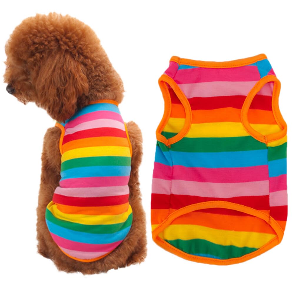 Cool Summer Dog Vest - Breathable Pet Shirts & Dresses for Small & Large Dogs - Lightweight Dog Clothes for Outdoor Walks & Beach Trips