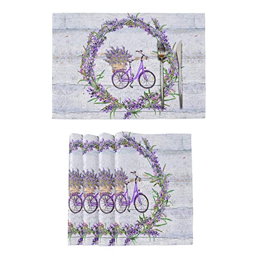 Summer Bicycle Lavender Flowers