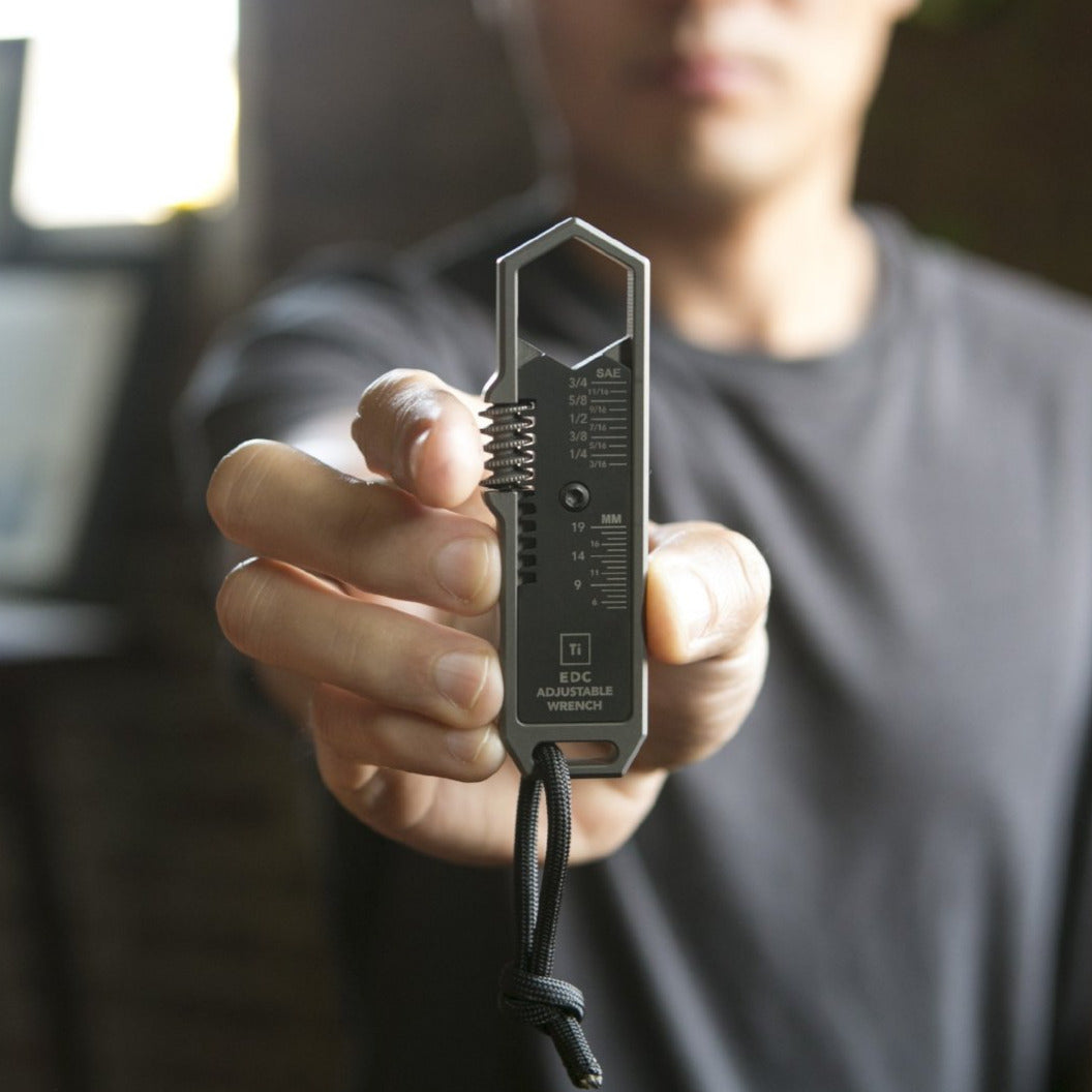 TI EDC Wrench - Titanium Everyday Carry Multi-Tool for Outdoor, Survival & DIY Projects