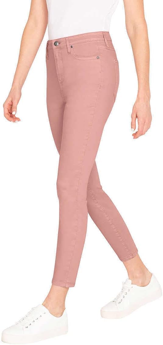Buffalo David Bitton Women's High Rise Soft Stretch Ankle Skinny Jeans - Comfortable Slim Fit Denim Pants for Casual Wear & Everyday Outfits