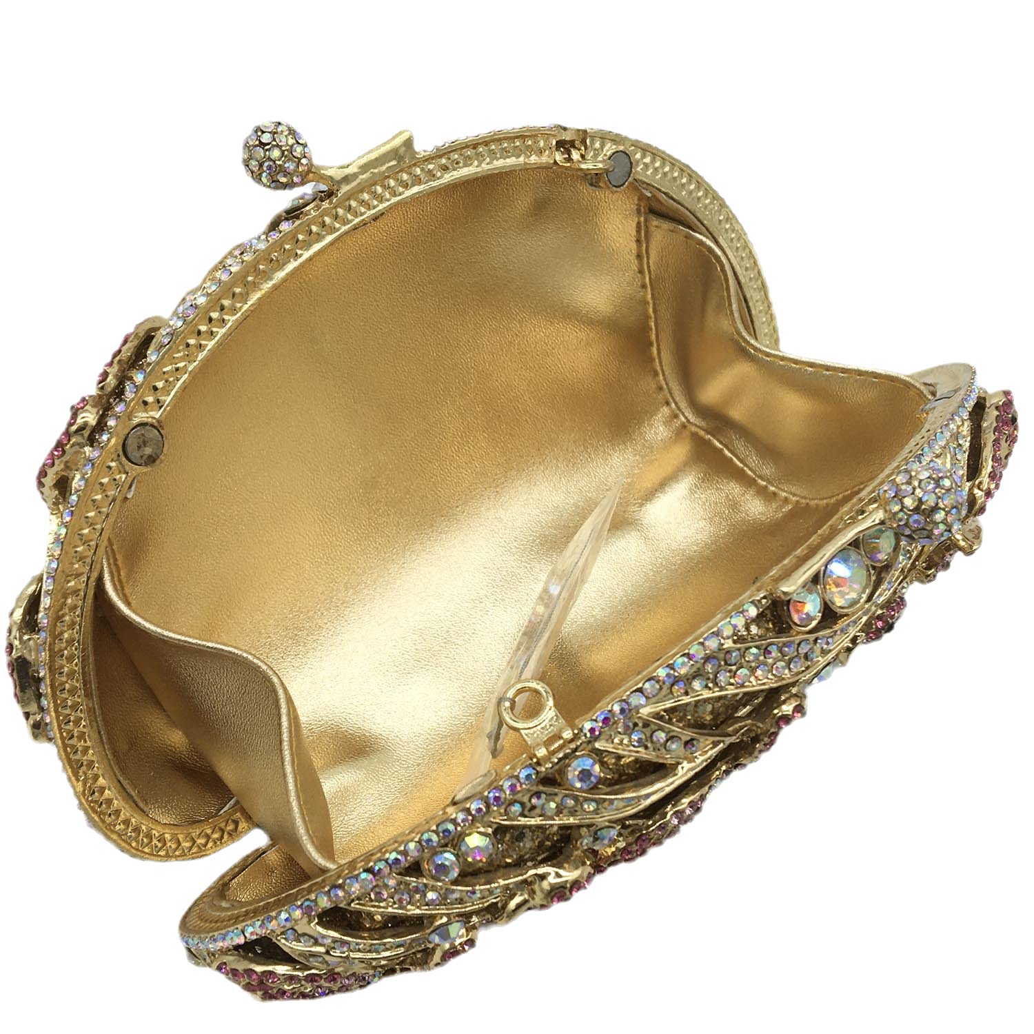 Luxury Flamingo Crystal Clutch Purse for Women - Elegant Rhinestone Evening Bag for Wedding, Party & Bridal Events - Perfect for Prom, Gala & Special Occasions