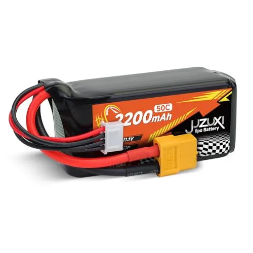 2 Pack 11.1V 2200mAh 3S 50C Lipo Battery Rechargeable Lithium Polymer RC Battery with XH & XT60 Connectors for RC Cars, Drones, Airplanes, Helicopters - Perfect for FPV Racing and RC Hobbyists
