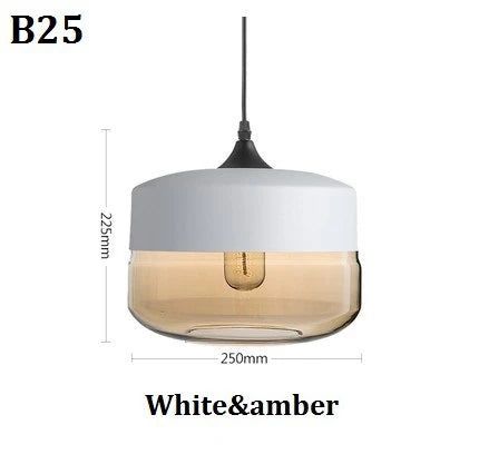 Elegant Glass Pendant Lights for Dining Room & Kitchen Island - Modern Hanging Light Fixtures with Clear Glass Shades - Perfect for Home Decor, Restaurants, and Office Spaces