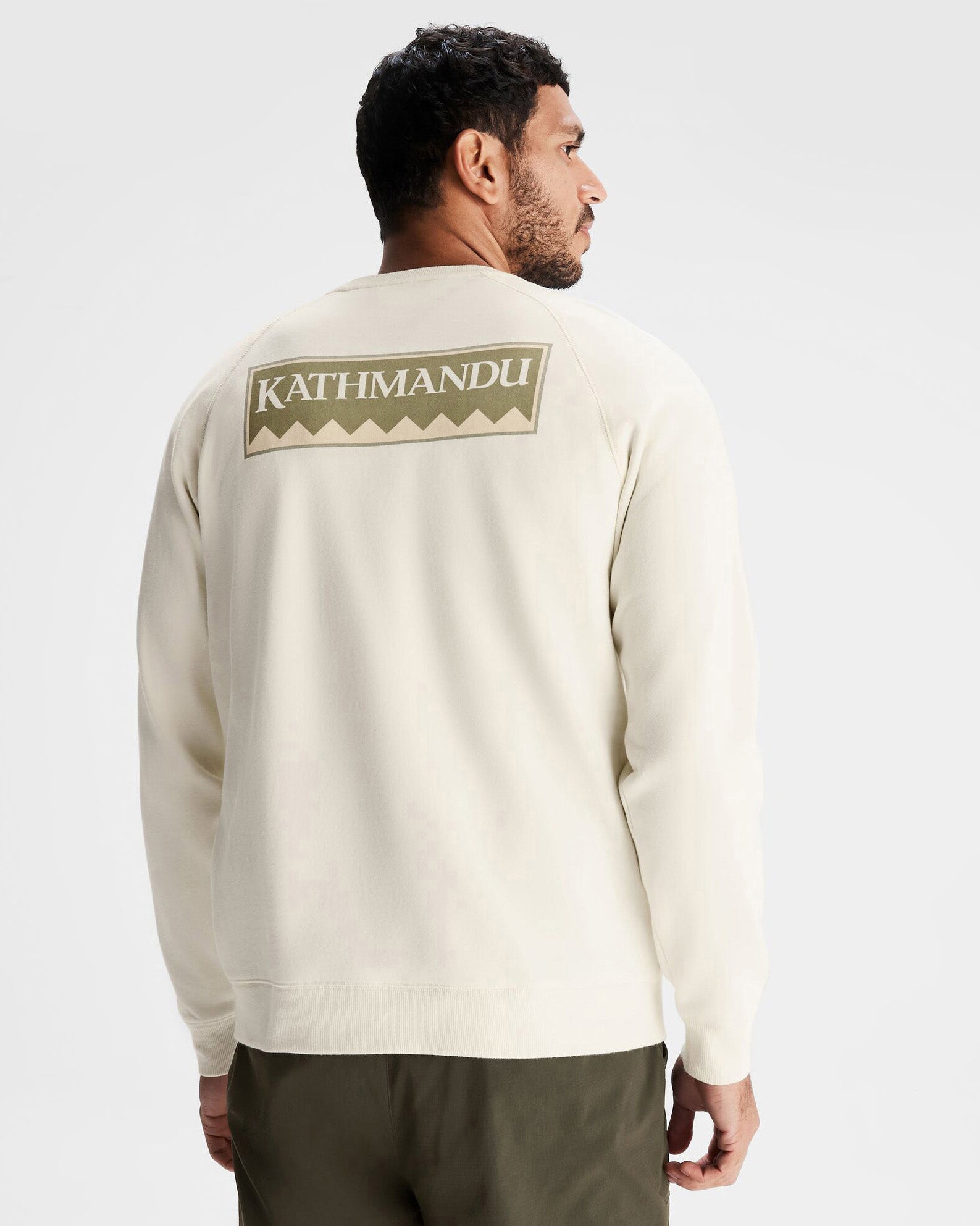Heritage Logo LT BB Crew Sweatshirt for Men - Natural Cotton Pullover | Casual Wear & Street Style Outfits