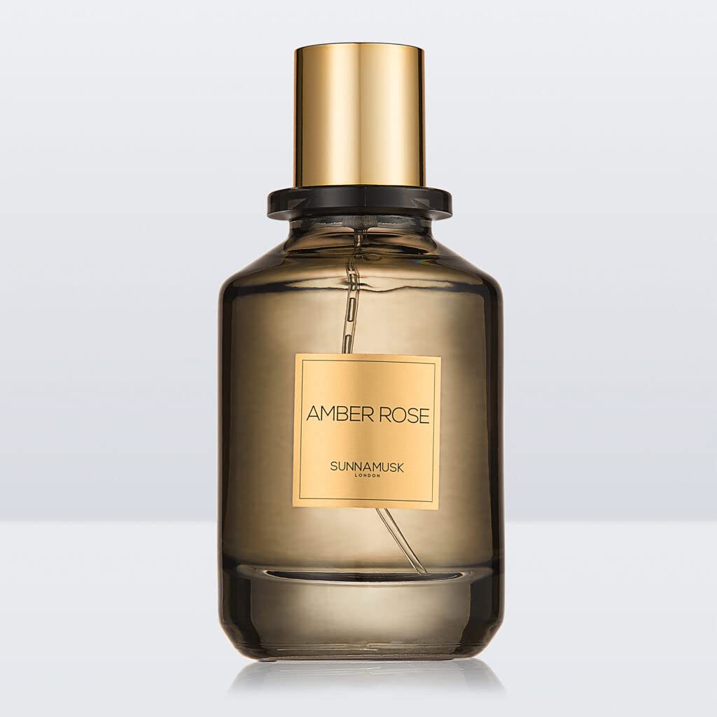 Sunnamusk London Amber Rose Eau De Parfum - 100ml Unisex Perfume | Fresh Fruity Luxury Fragrance for Men & Women | Perfect for Date Night, Office & Special Occasions