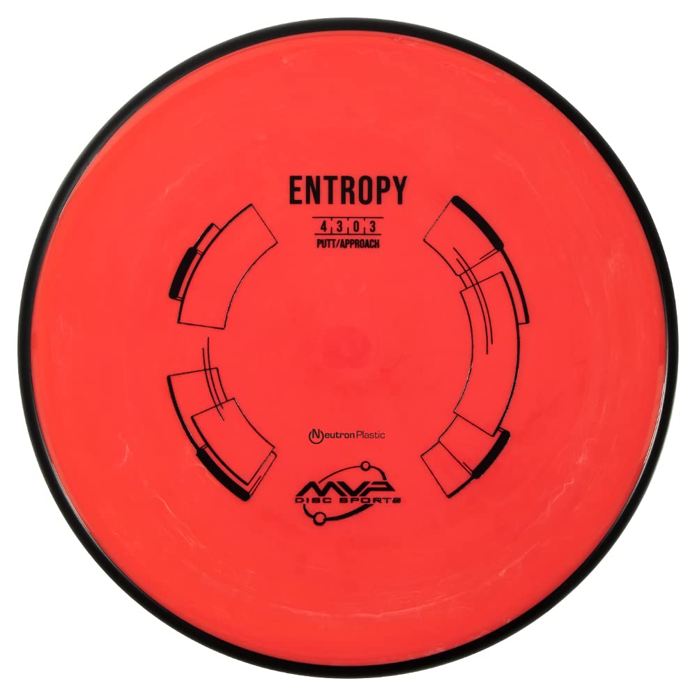 MVP Disc Sports Neutron Entropy Disc Golf Putter - Overstable Approach Putter for Precise Throws (Colors May Vary) | Perfect for Short Game Approaches, Upshots & Putting Practice
