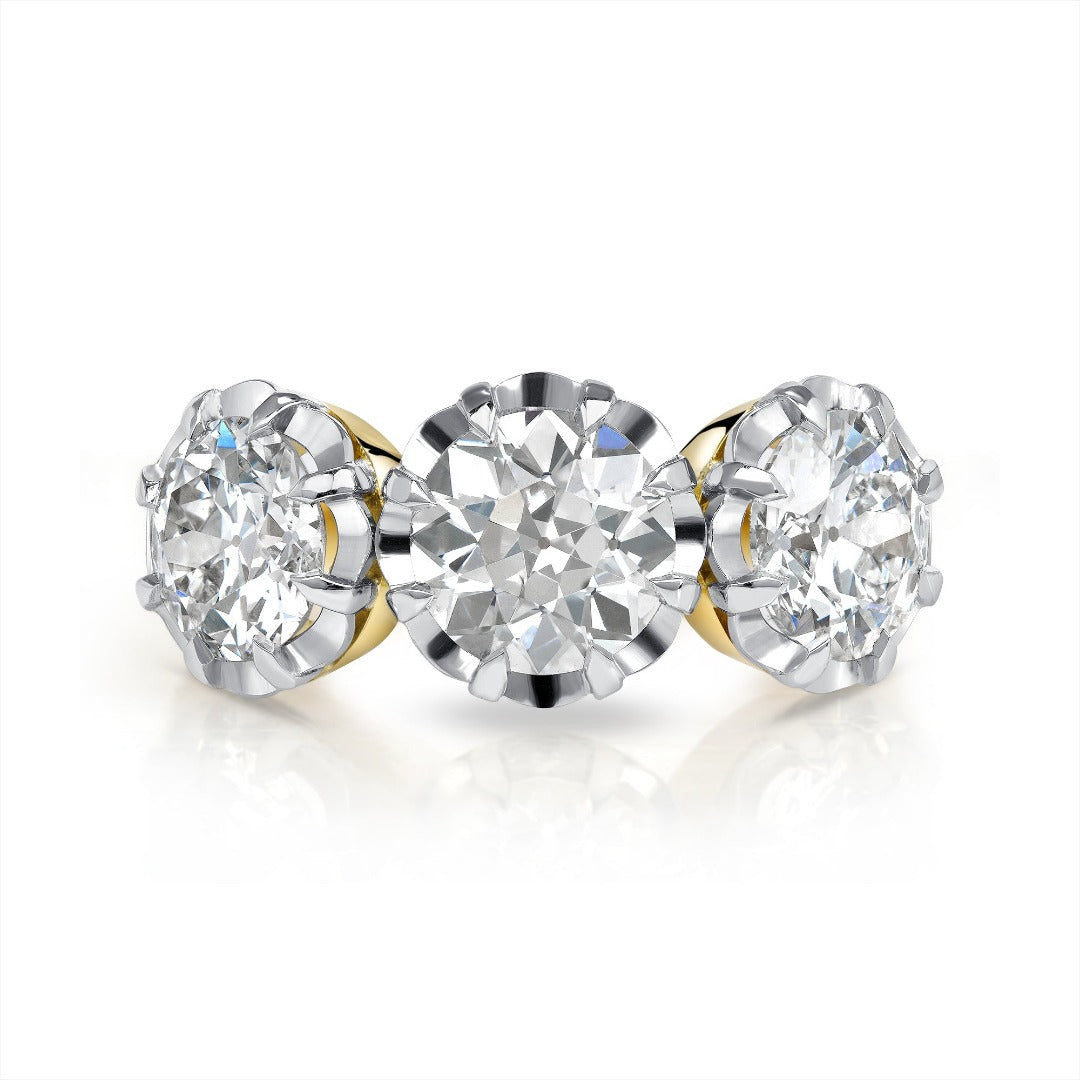 Single Stone & Three Stone Jolene Ring - Elegant Diamond Engagement & Wedding Band for Women | Perfect for Proposals, Anniversaries & Special Occasions