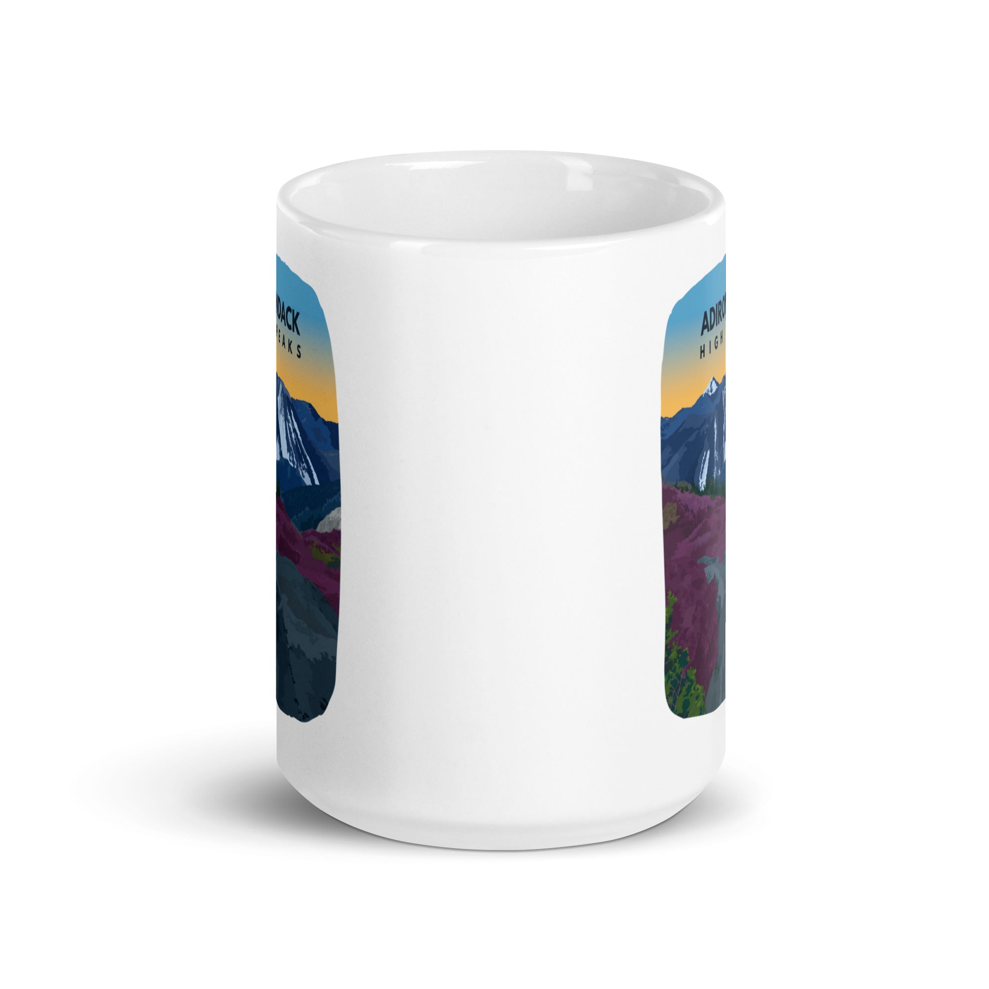 Adirondack High Peaks Sunrise Ceramic Coffee Mug - Insulated Travel Mug for Camping, Hiking & Outdoor Adventures