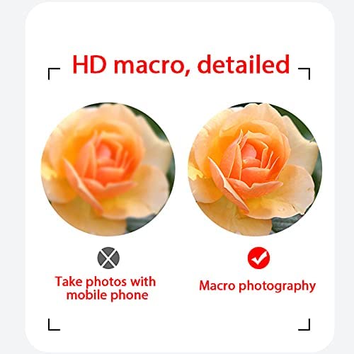 0.45X Wide Angle & 12.5X Macro Lens Kit for iPhone, Samsung, Android Phones - Universal Smartphone Camera Lens for Travel, Vlogging & Close-Up Photography