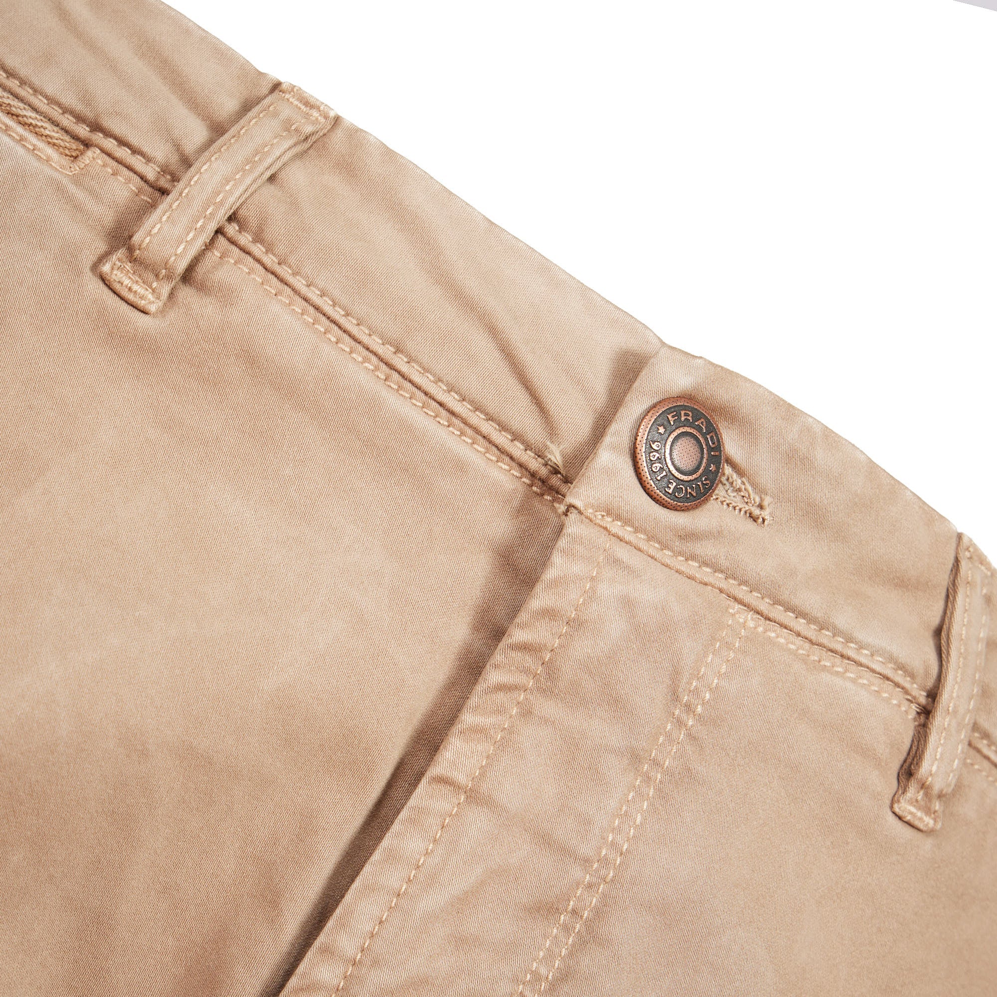 FRADI Men's Casual Pants - Mid Brown Color, Comfortable Slim Fit Trousers for Office, Travel & Everyday Wear