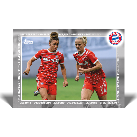 2023 Topps FC Bayern Munich Women's Soccer Team Trading Card Set - Collectible Cards for Fans & Sports Memorabilia Enthusiasts