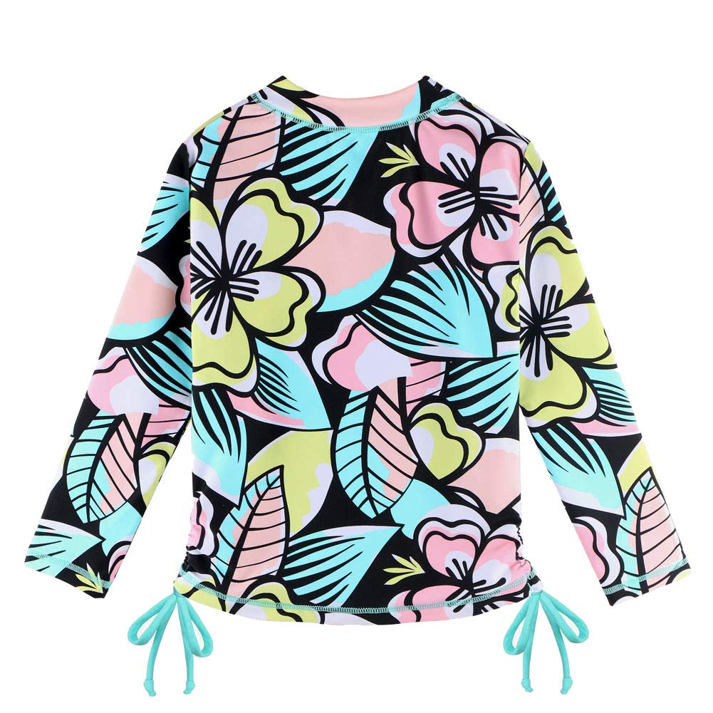 TFJH Women's Long Sleeve Swim Dress Two Piece Set - UPF 50+ Rash Guard with Skirt - Modest Swimwear for Beach, Pool & Water Sports