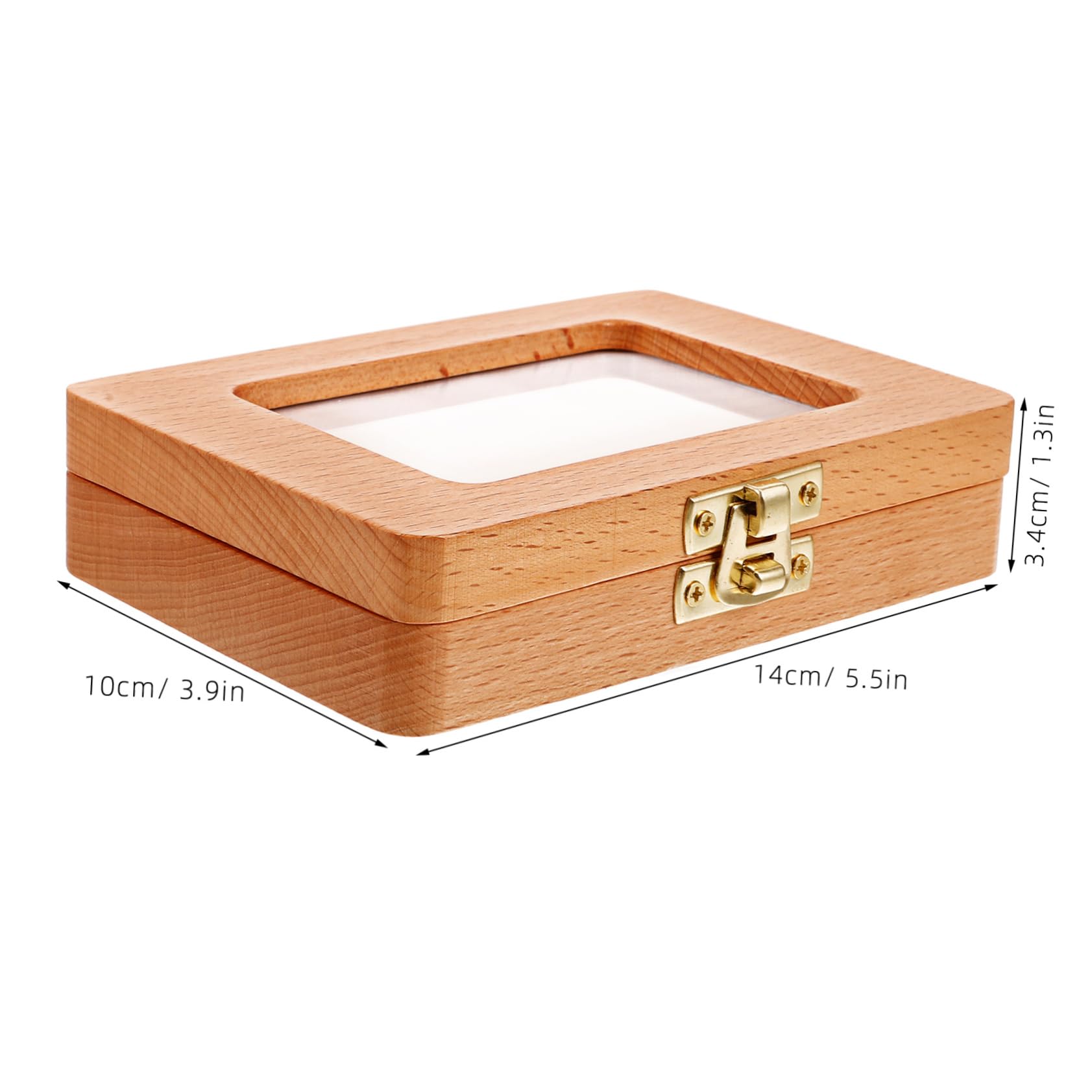 TOYANDONA Wooden Baby First Tooth Keepsake Box - Tooth Holder Organizer for Kids, Memory Box for Lost Teeth - Perfect for Baby Shower Gifts & Childhood Memorabilia Storage