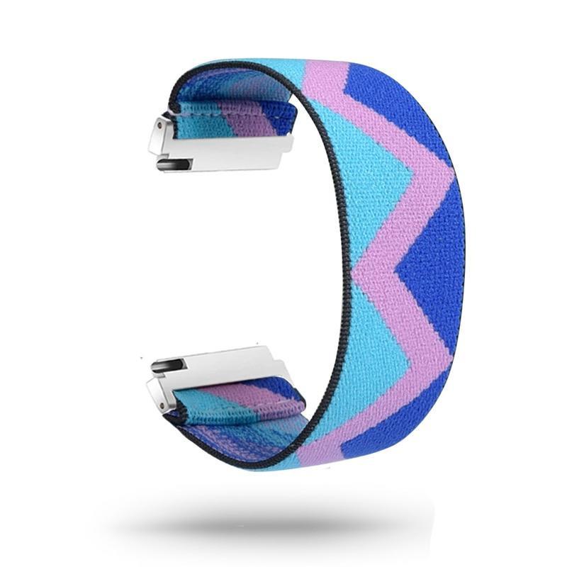 Fitbit Versa/Versa 2/Versa Lite/Versa 3 Replacement Scrunchie Strap - Soft Elastic Hair Tie Style Wristband for Workouts & Everyday Wear