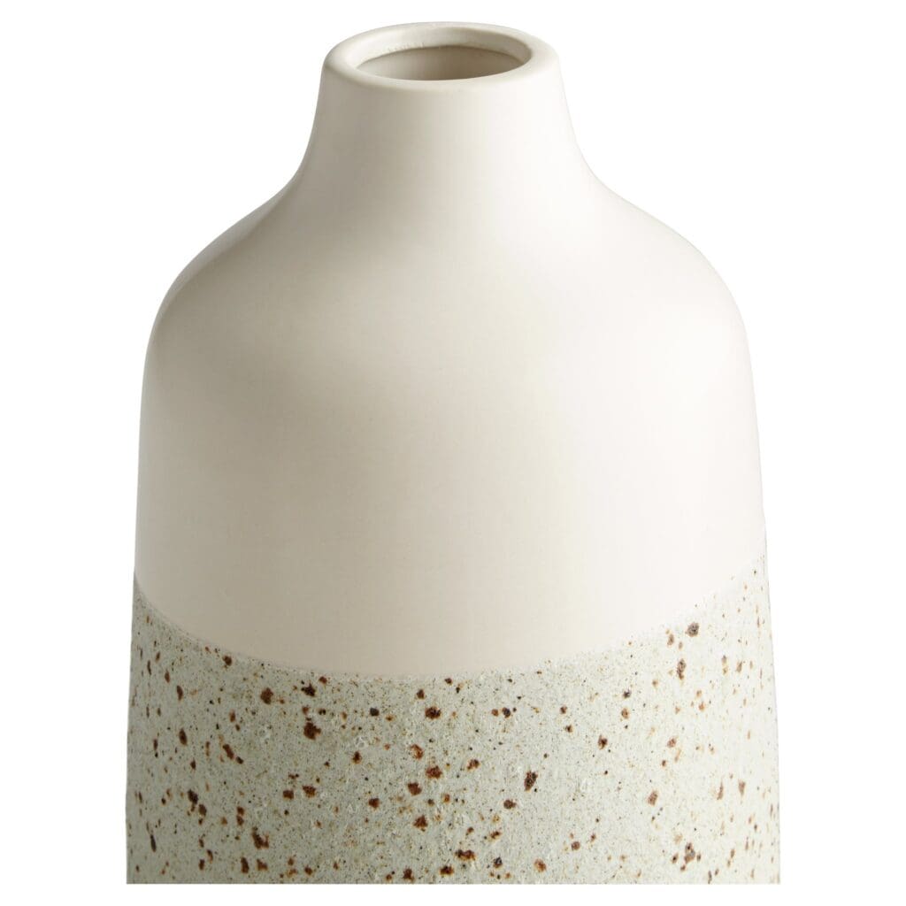 Cyan Design 11194 Summer Shore Vase - White Small Ceramic Vase for Home Decor, Wedding Centerpiece & Beach House Accent